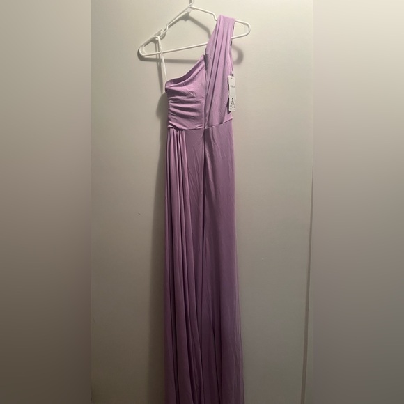 Hebeos Women's One-Shoulder Sleeveless Dress Lavender S - Picture 8 of 16